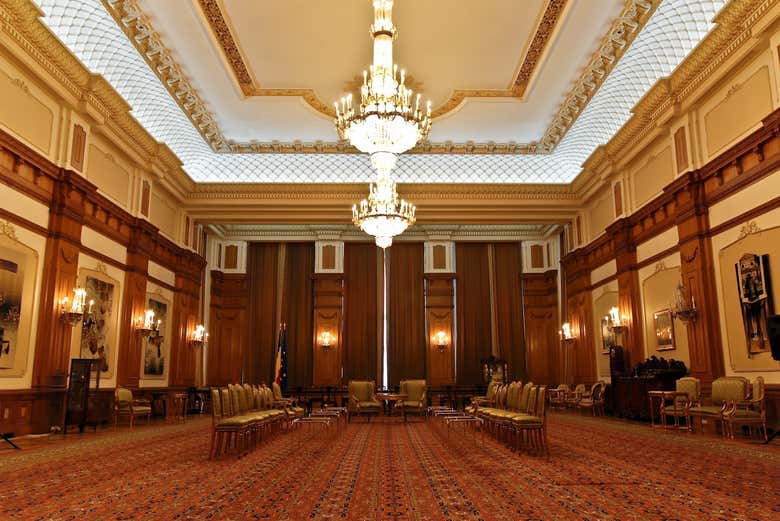 Interior do Parlamento de Bucareste