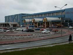 No aeroporto de Bucareste