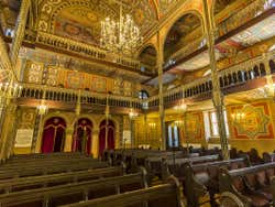 Interior da sinagoga do Templo Coral